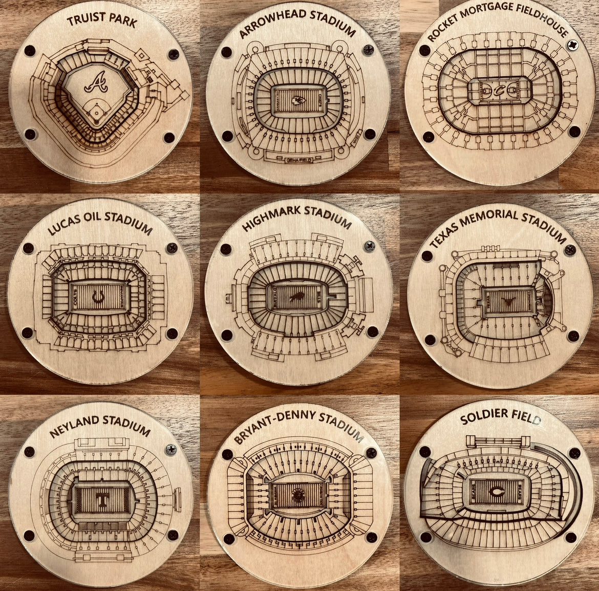 Baseball Stadium Coasters