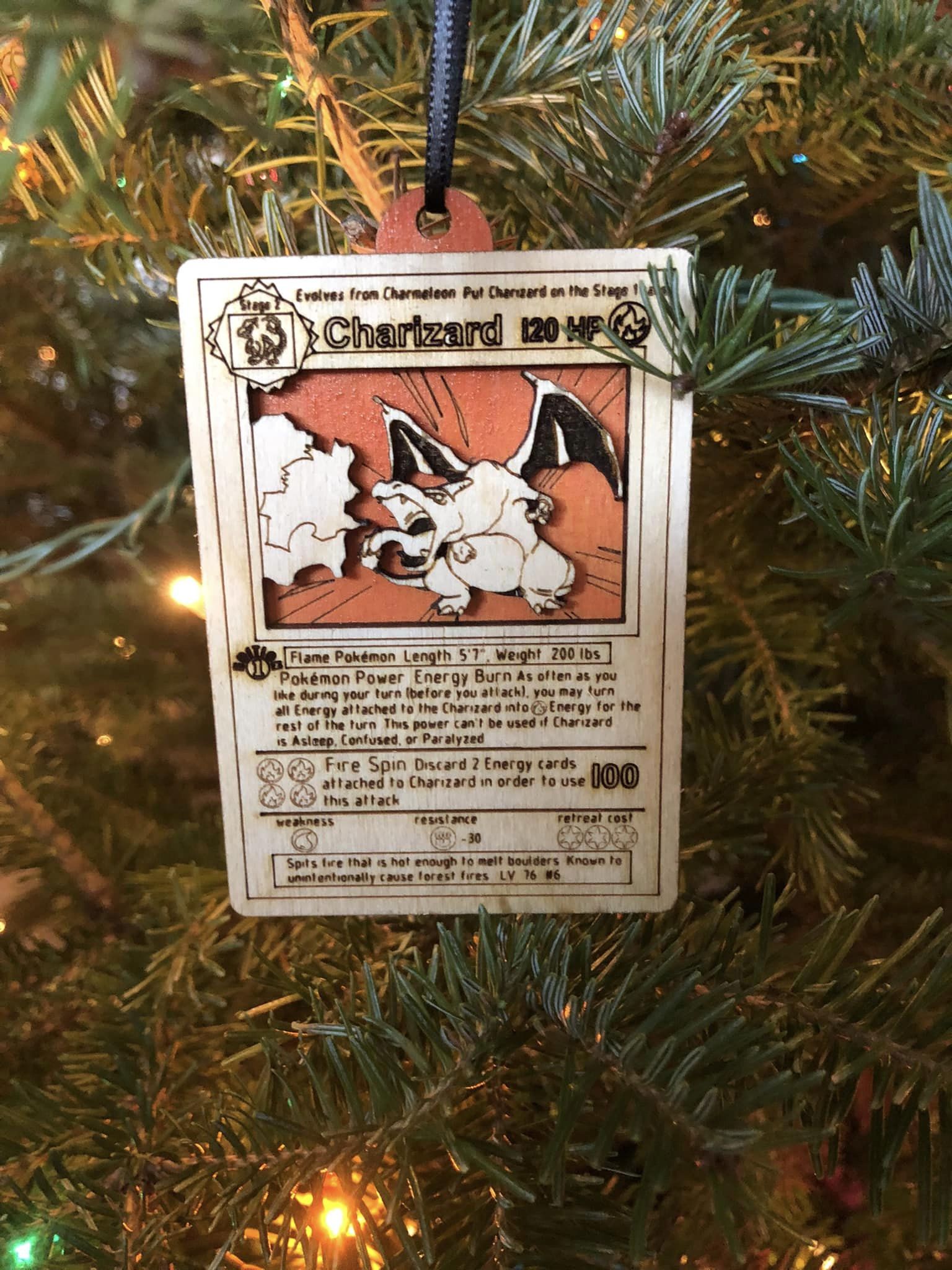 Pokemon Card Christmas Ornament Pokemon Card Christmas Ornament