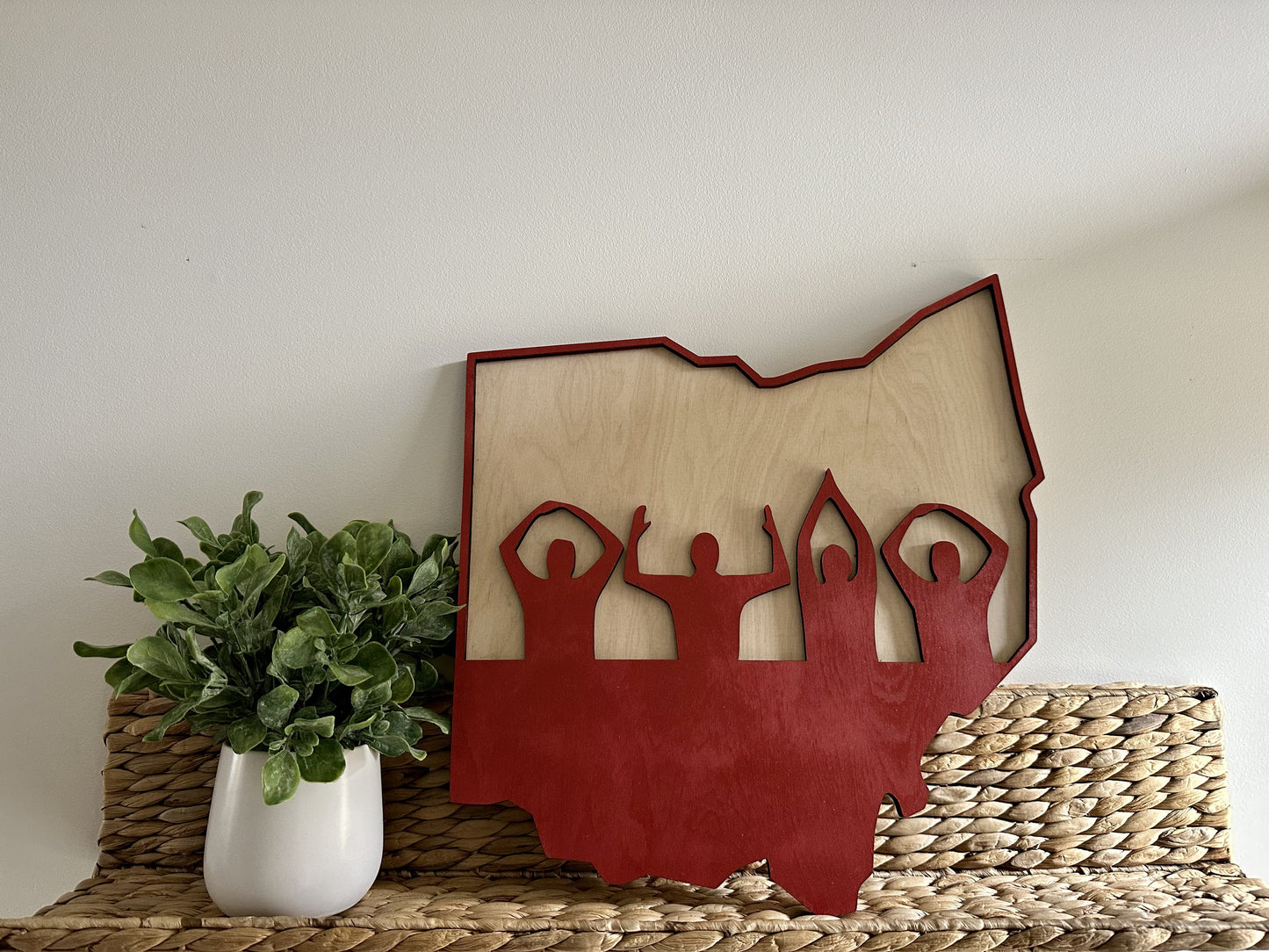 Ohio State Wooden Sign