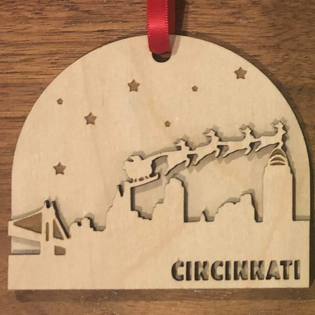 Cincinnati Christmas Ornament