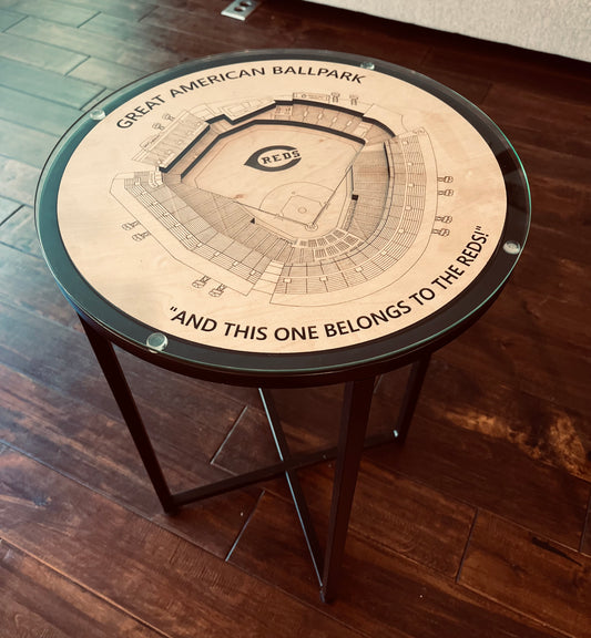 3-Dimensional Stadium End Table