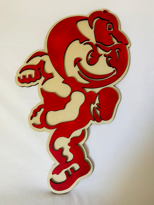 Retro Brutus Buckeye Wall Art