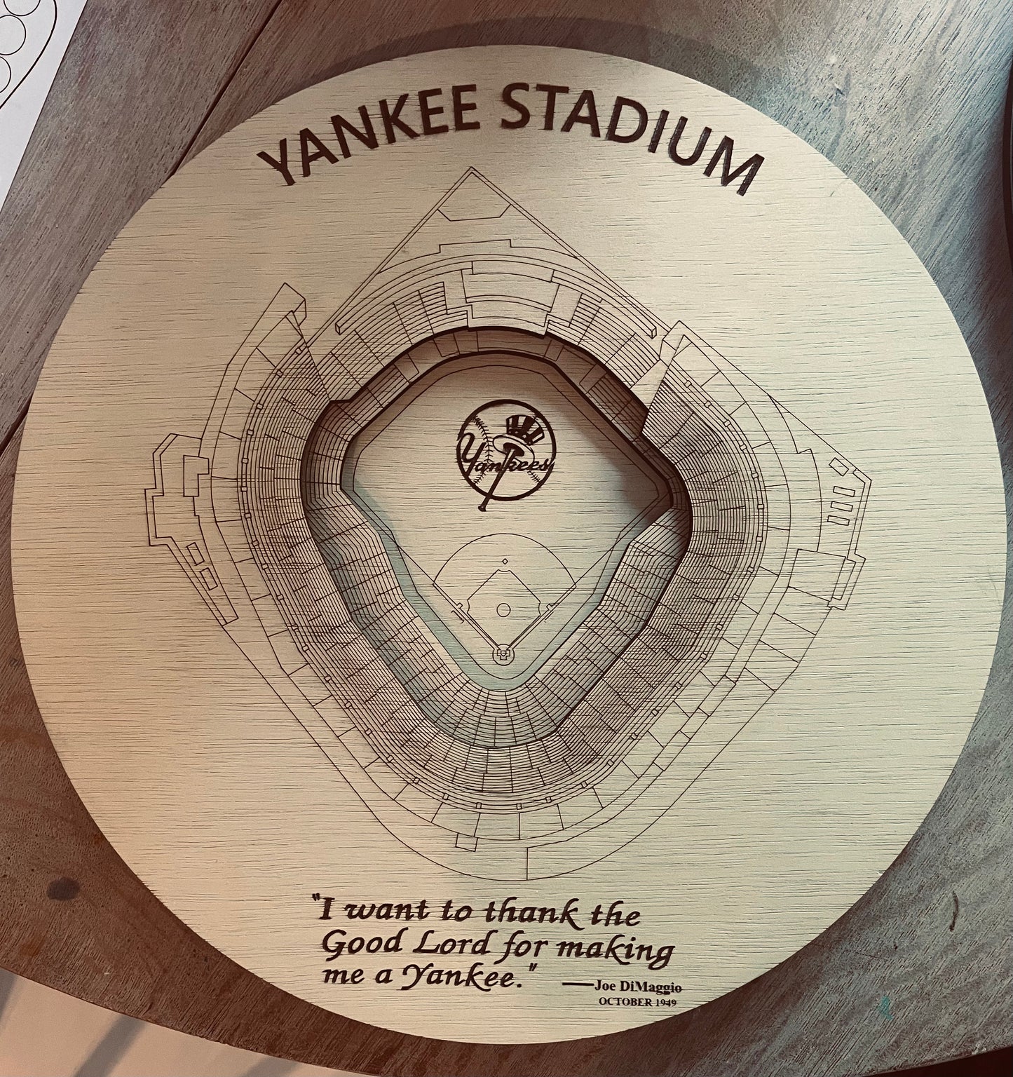 3-Dimensional Stadium End Table