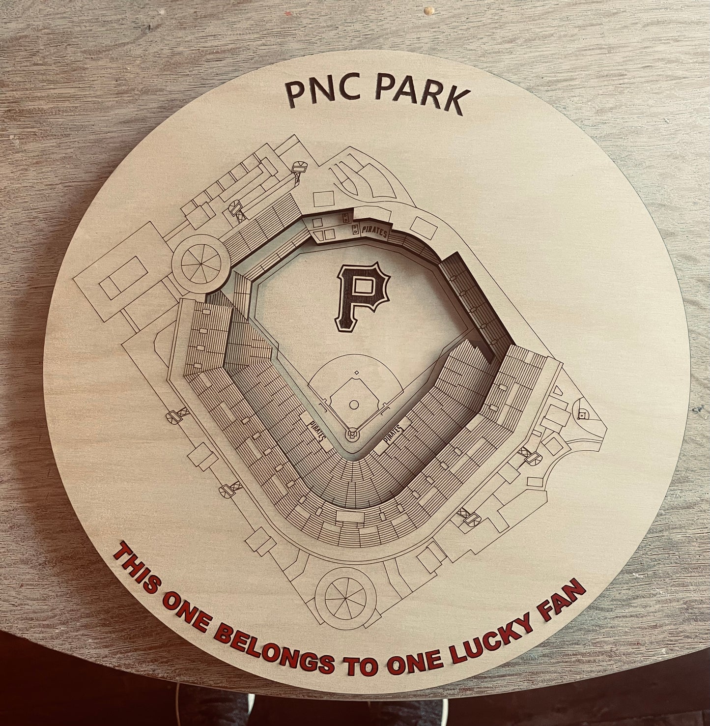 3-Dimensional Stadium End Table