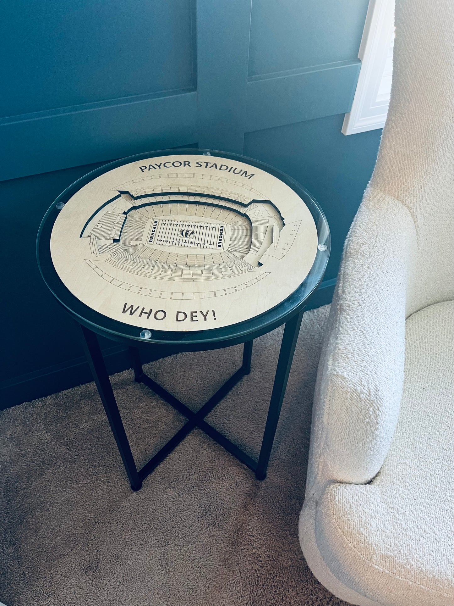 3-Dimensional Stadium End Table