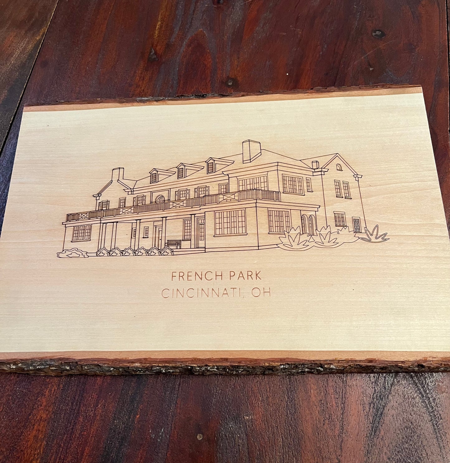 Custom Live Edge Home/Wedding Venue Engraving