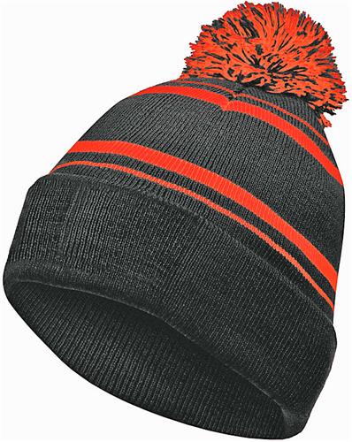 Loveland Generals Leather Patch Winter Beanie w/ Pom